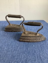 PAIR OF VINTAGE IRONS