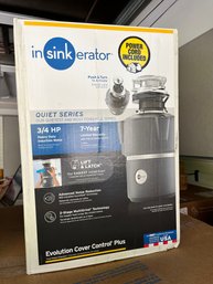 An Insinkerator Evolution Cover Control Plus Garbage Disposal - Quiet Series - NIB - 2 Of 2*