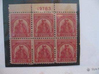 US POSTAGE STAMP  PLATE BLOCK OF6 - SCOTT # 657 SULLIVAN EXPEDITION  , MINT