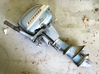 A Vintage Evinrude Fleetwin Outboard Motor