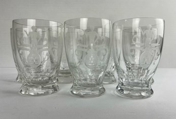 Antique European Etched Glass Barware (7)