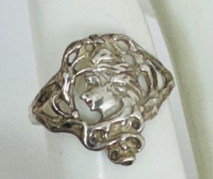 STERLING SILVER ART NOUVEAU LADY RING