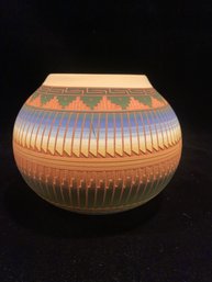 Carved Pottery Vase