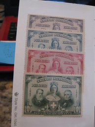 US  1947 CENTENARY INTERNATIONAL PHILATELIC EXHIBITION  NEW YORK  SHOW SEALS (4), MINT NEVER HINGED