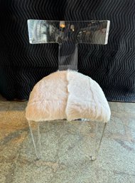 Interlude Home NEW Tristan Chair Ivory Faux Fur (3 Of 6)