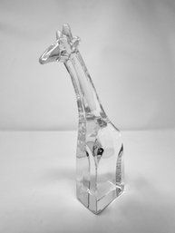 Orrefors Sweden Giraffe Crystal Figurine