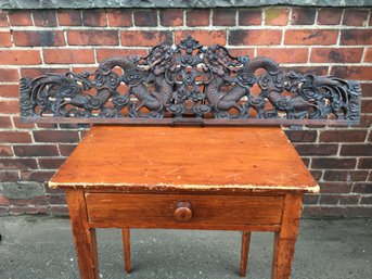 Incredible Antique Chinese Rosewood Decorative Carving - VERY DETAILED AND WELL DONE - Very Heavy Weight