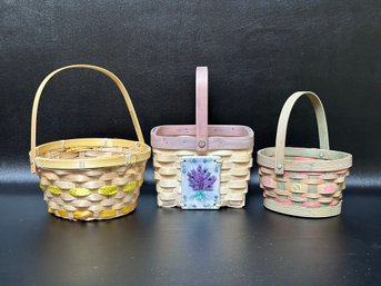 A Nice Grouping Of Decorative Woven Baskets #5