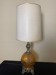 Yellow Glass Table Lamp