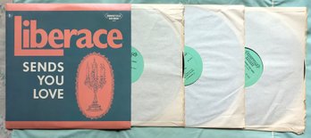 Liberace 'Sends You Love' 1974 Triple Vinyl Record Album Set - Brookville Records 3000, NM- / NM