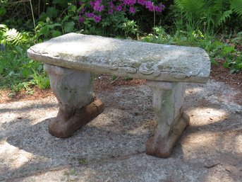 A 3 Piece Concrete Garden Bench