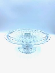 Vintage Crown Point Cake Stand By Anchor Hocking