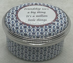 Vintage HALCYON DAYS Enamel 'Friendship' Box