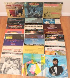 Lot Fourteen With 24 Records With Victory At Sea, Bullfight, My Fair Lady, RCA Red Seal Living Stereo TAS 100