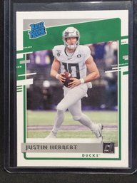 2020 Panini Chronicles Draft Picks Donruss Justin Herbert Rated Rookie Card - K