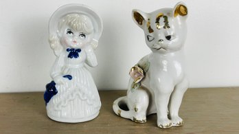 Pair Of Small Porcelain Figurines