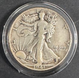 1941 Walking Liberty Silver Half Dollar