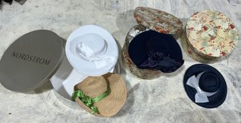 Lot Of 4 Vintage Hats With Boxes Kaminsky, Michael Howard & More