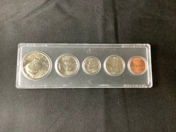 1989 Silver Proof Set In Plastic Holder