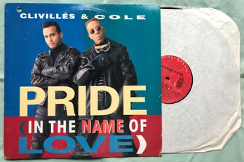 Clivilles & Cole 'Pride In The Name Of Love' 1991 Vinyl Record Album - Columbia Records 44 74135, EX- / NM