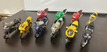 Different Types And Colours Of Maisto-ducati Vintage Toy Motorcycles.               CKK-B4