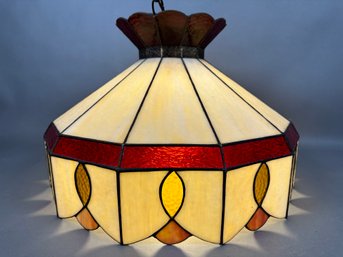 A Vintage Tiffany Style Ceiling Lamp