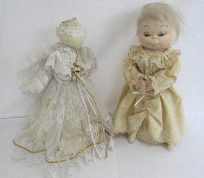 A Pairing Of Hand Crafted Decorative Dolls