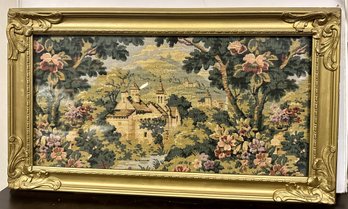 Beautiful Tapestry Gold Wooden Framed.                                 Liz S- WA(B).