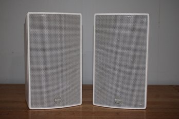 Pair Of Boston Acoustics Surround Sat 6 Surround Speakers In White