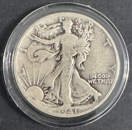 1941-D Walking Liberty Silver Half Dollar