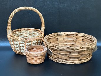 A Nice Grouping Of Decorative Woven Baskets #6