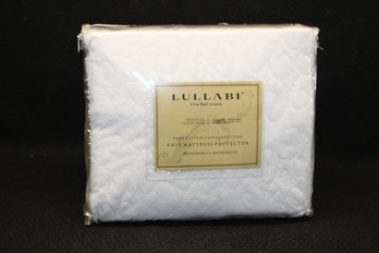 New In Package Lullabi Queen Size Fine Fitted Waterproof Knit Mattress Protector