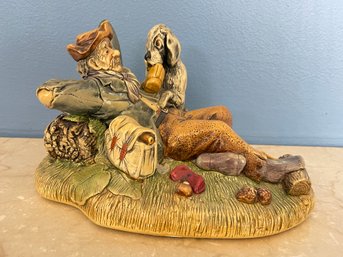 NatureCraft England Lazy Life Figurine No 811 Resting Hobo Hound Dog