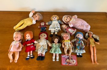 Vintage Doll Collection Featuring Raggedy Ann Doll & More!