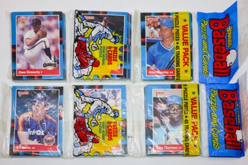 2 1987 Unopened Topps Baseball Rack Packs