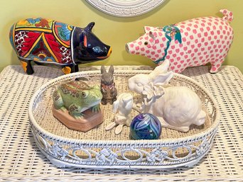 Ceramic Pigs And Other Animal Decor