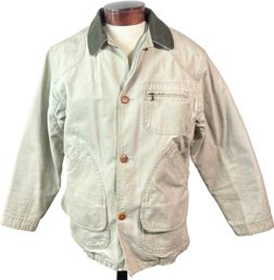 An LL Bean Canvas Jacket (White)