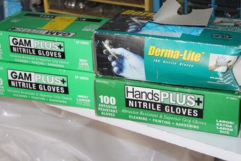 4 Boxes Of Nitrile Gloves