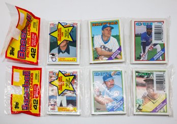 2 1987 Unopened Topps Baseball Rack Packs