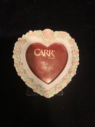 Carr Floral Heart Photo Frame