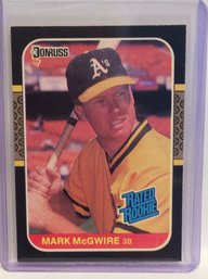 1987 Donruss Mark McGwire Rated Rookie Card - K