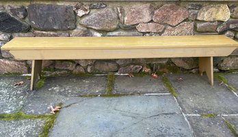 A 7 Foot Farmhouse Boot Bench Purchased At The Hitchcock Factory