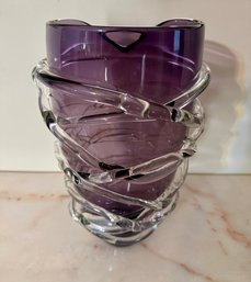 Purple Roscher & Co Hand Made Vase