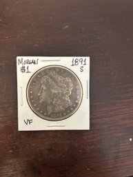 Beautiful 1891-S Morgan Silver Dollar 90 Silver