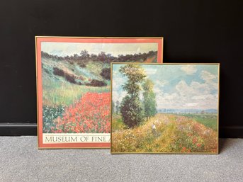 A Pair Of Vintage Claude Monet Prints
