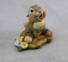 Walt Disney Classics Collection Small Thumper  Ceramamic Figurine -  Bambi Hee!  Hee! Hee!