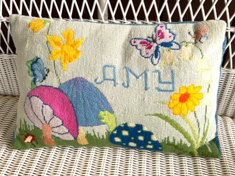 Charming Embroidered Pillow