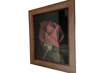 Interesting Abstract Framed Rose Art