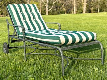 A Gorgeous Cast Aluminum Chaise Lounge