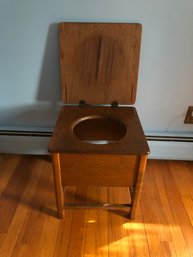 Vintage Wooden Toilet Chair